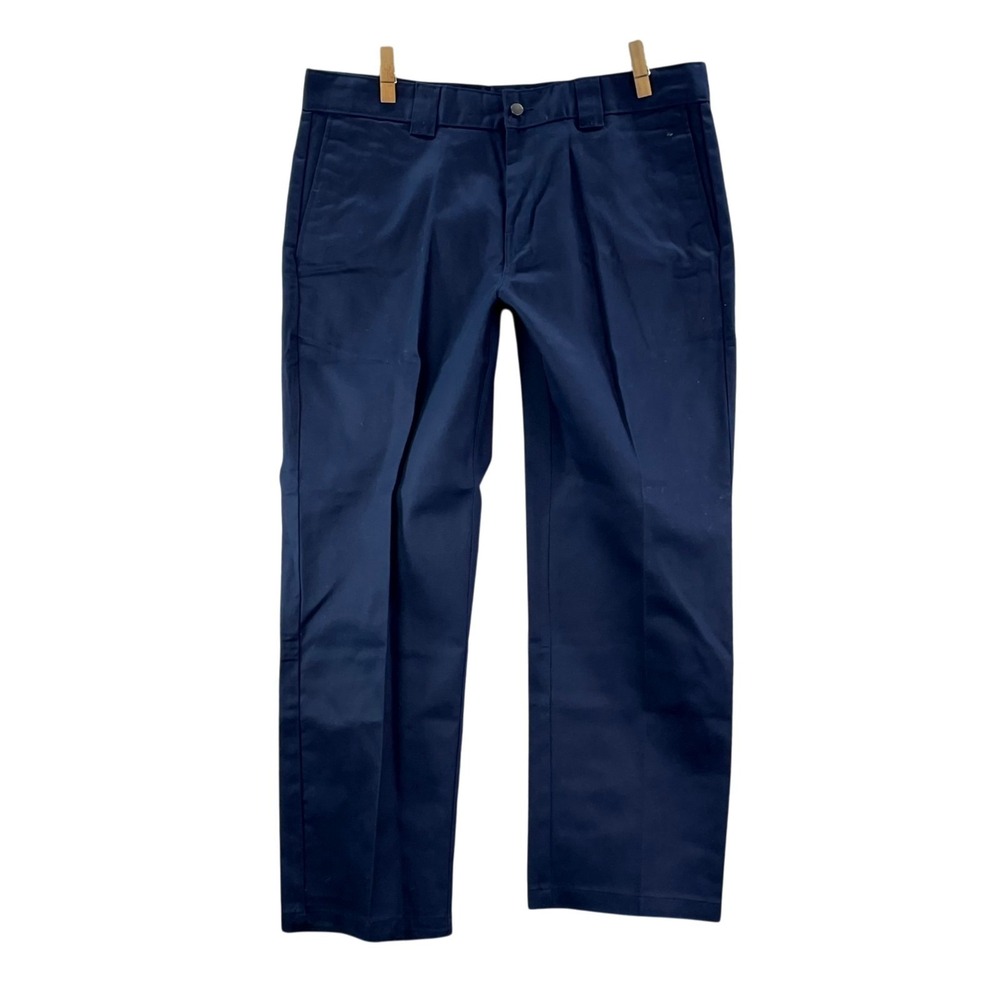 Brahma Work Tough Pants Men 42x31* Navy Blue Relaxed Fit Classic Office Academia